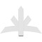 Ekena Millwork Alberta Architectural Grade PVC Gable Bracket, 48"W x 32"H x 2"D x 6"F, 16/12 Pitch GBP048X32X0206ALB00 - alternate 2